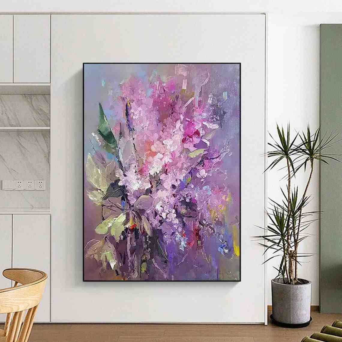 purple elegant wall art